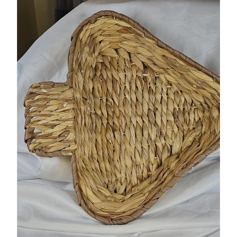 Woven Serving Basket Unique Diamond Shape